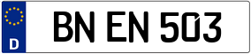 Trailer License Plate